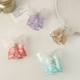 thumbnail image 2 of Hair Clips,Claw Clips,Hair Clips for Women,Hair Accessories for Women,Butterfly Shaped Acrylic Clips,Pack of 5,S3, 2 of 4