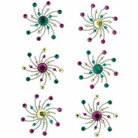 Karen Foster Swirl Burst Brads, 1-1/4", 6pk