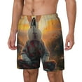 thumbnail image 1 of Fotbe Flower Meditating Rabbit Traje de Baño para Hombre – Shorts de Natación de Secado Rápido con Forro y Bolsillos-X-Large, 1 of 6