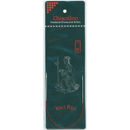 UPC: 0812208026412 | Size 5/3.75mm – Red Circular Knitting Needles 9