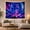Howling Space Wolf, variant on Three Wolves Gazing at Aurora Moon in Mystical Night Landscape, Dreamy Celestial for Nature Lovers, Wildlife Wall Art, Housewarming Gift Tapestry Wall Hanging for Bedroom and Living Room