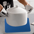 thumbnail image 4 of Salvamanteles de silicona para platos calientes/soporte para ollas resistente al calor, almohadillas calientes flexibles gruesas antideslizantes para mesa de cocina, 4 of 5