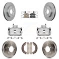 thumbnail image 1 of Transit Auto Front Rear Disc Brake Caliper Rotors Drums Ceramic Pads Kit (8Pc) for Car Mitsubishi Lancer KC8-103125N, 1 of 11