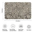 thumbnail image 3 of Black and Tan Leopard Print Bathroom Rugs Mat,Non Slip Microfiber Bathroom Rug,Rubber Backing,Soft Bathroom Mats for Bathroom Floor,Tub and Shower,17x27in(43x68cm), 3 of 5