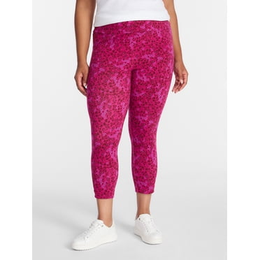 Terra & Sky Women's Plus Capri Ladder Leggings, Sizes 0X-5X