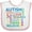 White and Pink, variant on Inktastic Autism Support Slogan Boys or Girls Baby Bib