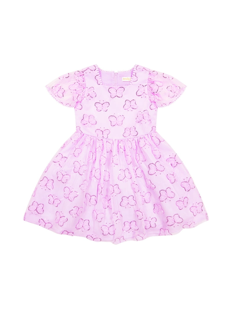 Kensie Girl Cap Sleeve Sequin Butterfly Soutache Mesh Dress, Sizes 4-16 - Walmart.com Kensie Girl Cap Sleeve Sequin Butterfly Soutache Mesh Dress, Sizes 4-16 - Walmart.com