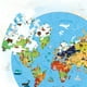 thumbnail image 5 of Rompecabezas circular de 70 piezas con mapa del mundo, animales y lugares emblemáticos | Rompecabezas de papel educativo para niños y adultos | Juego de aprendizaje circular de 58 cm para diversión f, 5 of 6