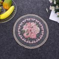 thumbnail image 3 of Table Mat Milk Fiber Fabric Delicate Embroidery Romantic Vintage Round Dining Table Runner for Party, 3 of 7