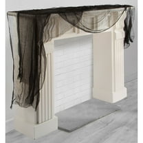 AMSCAN Black Gauze Draping, Halloween Decor, 2 Pieces, 20' L x 2' W