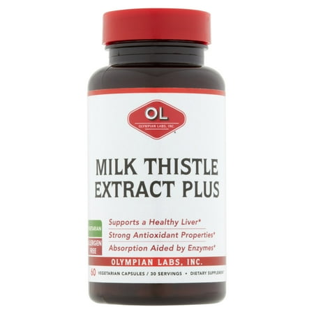 Olympian Labs Milk Thistle Extract Plus 60 Vegetarian Capsules