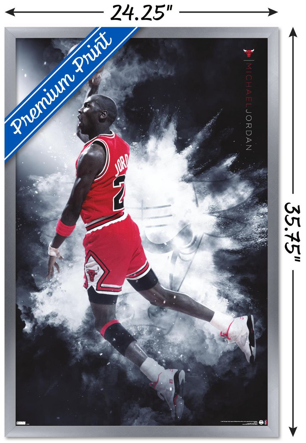 Michael Jordan - Burst Wall Poster, 22.375" x 34"