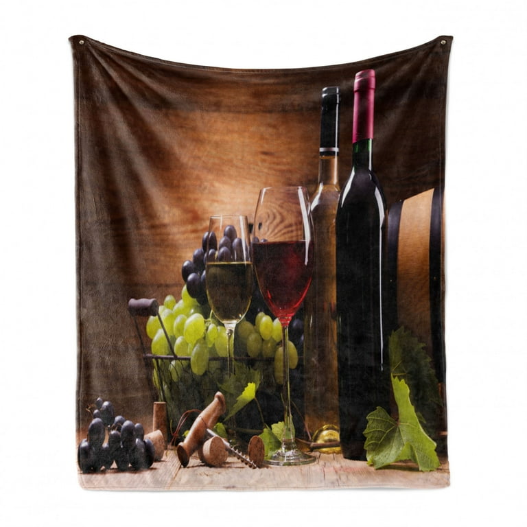 Drink Wine Blanket, Sherpa Fleece Blanket, Free Shipping, Two Sizes, top Throw Blanket, Extra Soft, Alcohol Beverage