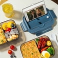 thumbnail image 5 of Bpa-Frees Lunch Boxes,Food Storage Containers With 3 Compartments,Fully Sealed Glass Food Lunch Box ,Microwaved And Dishwasher Safe, 5 of 6