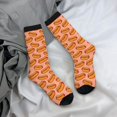 thumbnail image 5 of Rateoe Cartoon Hot Dog for Women Casual Calf Socks - Cute Crew Socks - Thin Soft Above Ankle Socks Size 5-11, 5 of 6