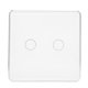 thumbnail image 3 of Interruptor de luz inalámbrico, interruptor de luz táctil de pared inteligente de 2 bandas con diseño meticuloso, 3 of 8