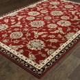 thumbnail image 4 of 5' x 8' Red and Beige Oriental Power Loom Area Rug, 4 of 5