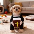 thumbnail image 5 of Tenue de Prêtre pour Animaux Tenue Mignonne pour Fête de Chiot et Séance Photo, 5 of 5