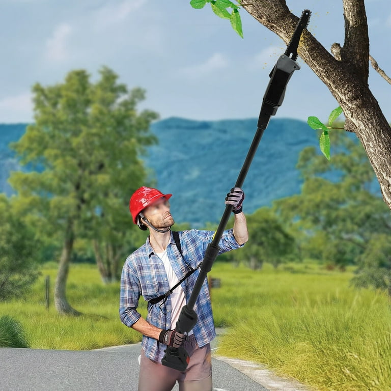 Miumaeov Cordless Pole Saw Electric Tree Trimmer Pruner Branch Cutter with Battery Charger Walmart