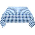 thumbnail image 4 of Square Tablecloth 60 x 60 Inch, Blue White Gingham Square Table Cloth Waterproof Tablecloth Table Protector for Restaurant, Picnic, Indoor and Outdoor Dining, 4 of 8