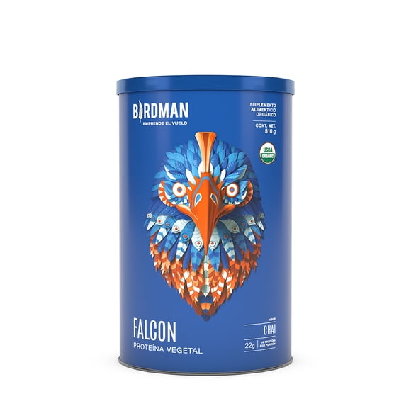 Falcon Proteína vegetal Orgánica Chai 510 gr Birdman Sabor Chai 510gr