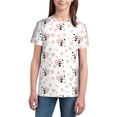 thumbnail image 2 of Honeii Heart Panda Print Youth Short Sleeve T-Shirt,Boys Athletic Shirt,Quick Dry Short Sleeve Performance Moisture Wicking T Shirt, 2 of 6