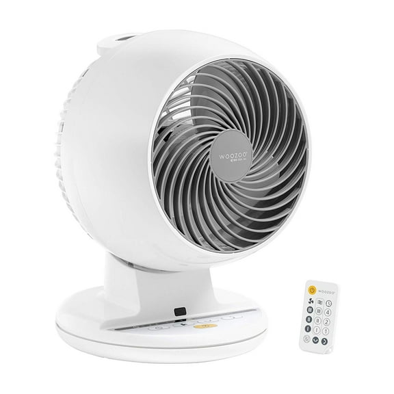 Woozoo C18T Remote Controlled Oscillating Circulating Fan, White