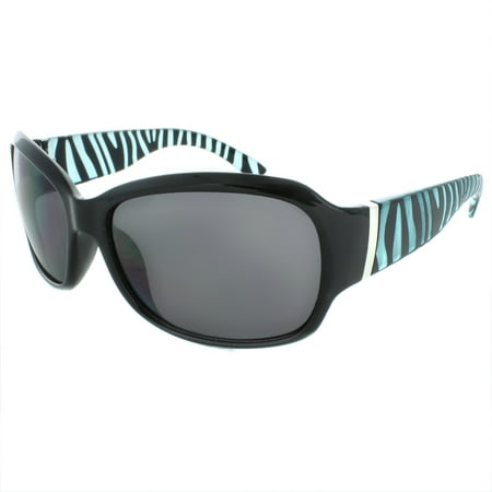 MLC Etched Temples with Silver Tone Metal Trim at Hinge 58mm Rectangle Sunglasses in Black Blue
