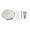 Silver, variant on Bathroom Single Hole Bathtub Drain Overflow Panel With 3 Screws Drain Overflow Panel Accessories Bathtub Drainplug