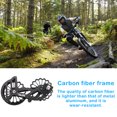 thumbnail image 1 of Oversized Ceramic Bearing Rustproof Pulley Rear Derailleur Cage Wear-resistant Hub Guide Wheel Kit Bike Accessories Outdoor Black SD52, 1 of 7