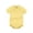 Yellow, variant on Einccm Unisex Baby Romper, 100% Soft Cotton Short Sleeve Bodysuit, Stylish Turndown Collar Summer One-Piece Clothes for Toddlers and Infants 0-24 Months