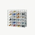 thumbnail image 4 of Ktaxon 24 PCS Shoe Boxes Clear Plastic Stackable Storage Box Closet Organizer,Per 13'' x 9.1'' x 5.5'', White, 4 of 7