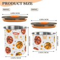thumbnail image 3 of Basketball Stars Airtight Coffee Bean Canister 30oz Food Storage Containers with Lids For Gournd, Tea, Sugar, Flour, Rice, Cereal, Candy Cookie Jar, 3 of 8