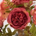 thumbnail image 6 of Soft Peach Pink and Magenta Red Vintage Artificial European-Style Core-Wrapped Peonies Silk Flowers and Hydrangeas for Wedding Bridal Home Decor – Beautiful Floral Centerpiece Bouquet(Purple,12.6x8"), 6 of 9