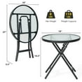 thumbnail image 5 of Kadyn End Tables, Indoor Companion, Patio Side Table, Patio Side Table with Tempered Glass Tabletop, 5 of 7
