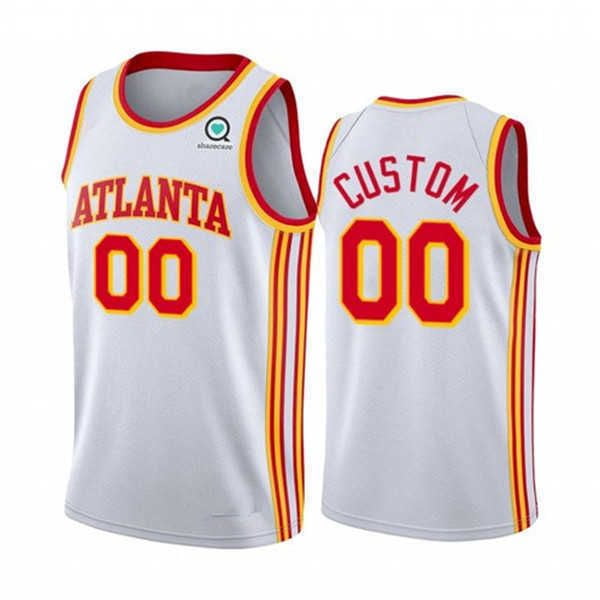 Nba_ 75th Custom Atlanta''Hawks''Men Women Youth 3 Kevin Huerter 1 Jalen Johnson 4 Skylar Mays 17 Onyeka Okongwu Basketball Jerseys''nba''print