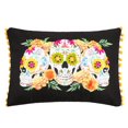 thumbnail image 1 of Almohadas decorativas bordadas del Día de Los Muertos - Calaveras, 1 of 3