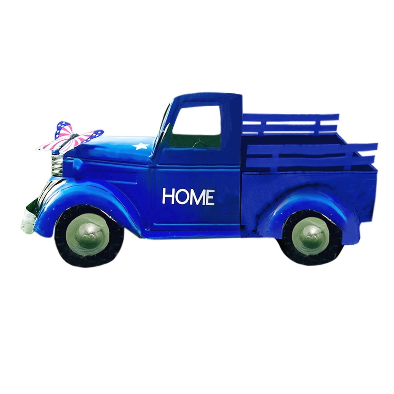 Lemax BLUE Pick-Up Truck with Gifts /dog Village Accessory 