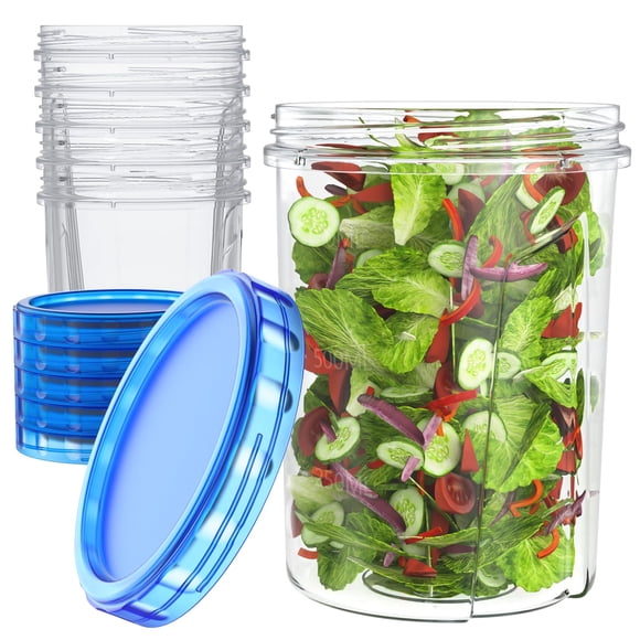 [Recipiente de almacenamiento de alimentos] HOMETALL, paquete de 6, 950 ml, sin BPA
