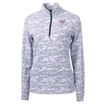 thumbnail image 2 of Women's Cutter & Buck Charcoal Virginia Tech Hokies Traverse Camo Quarter-Zip Pullover Top, 2 of 3
