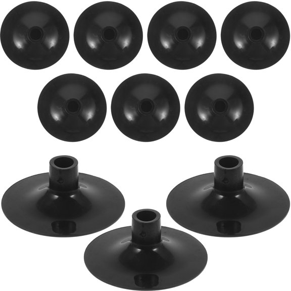 OFFIGAM 10Pcs Kids Suction Arrows Black Rubber Round Heads for Family Entertainment