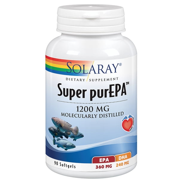 Solaray Super purEPA Fish Oil 1200 mg Omega 3 & Vitamin