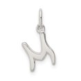 thumbnail image 3 of 925 Sterling Silver Dainty Letter M Initial Name Monogram Necklace Charm Pendant, 3 of 8