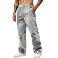 thumbnail image 2 of Mens Camo Sweatpants Open Bottom Baggy Joggers Pockets Elastic Waist Running Workout Casual Pants, 2 of 7
