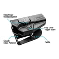 thumbnail image 3 of Compatible with Glock 17 Holster, Polymer OWB Holster Fits G17/19/31/32(Gen1-5), G22/23 (Gen 1-4), G19x/45. Level II Retention/360 Adj.. Right Hand, 3 of 8