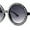Black Clear Smoke, variant on Womens Full Rhinestone Wizard Round Circle Lens Plastic Sunglasses Black Lavender Smoke