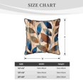 thumbnail image 2 of Velvet Rimmed Pillowcase Is Not Easy To Open Line Deformation Invisible Zipper Opening And Closing Only Pillowcase Does Not Contain Pillow Core Abstract Leaves (7) 20"X20", 2 of 8