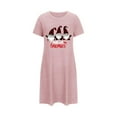 thumbnail image 2 of WJHWSX Womens Nightgown,Nightgowns for Women,Moisture Wicking,Soft,Printed,Pink,2XL(US:12), 2 of 5