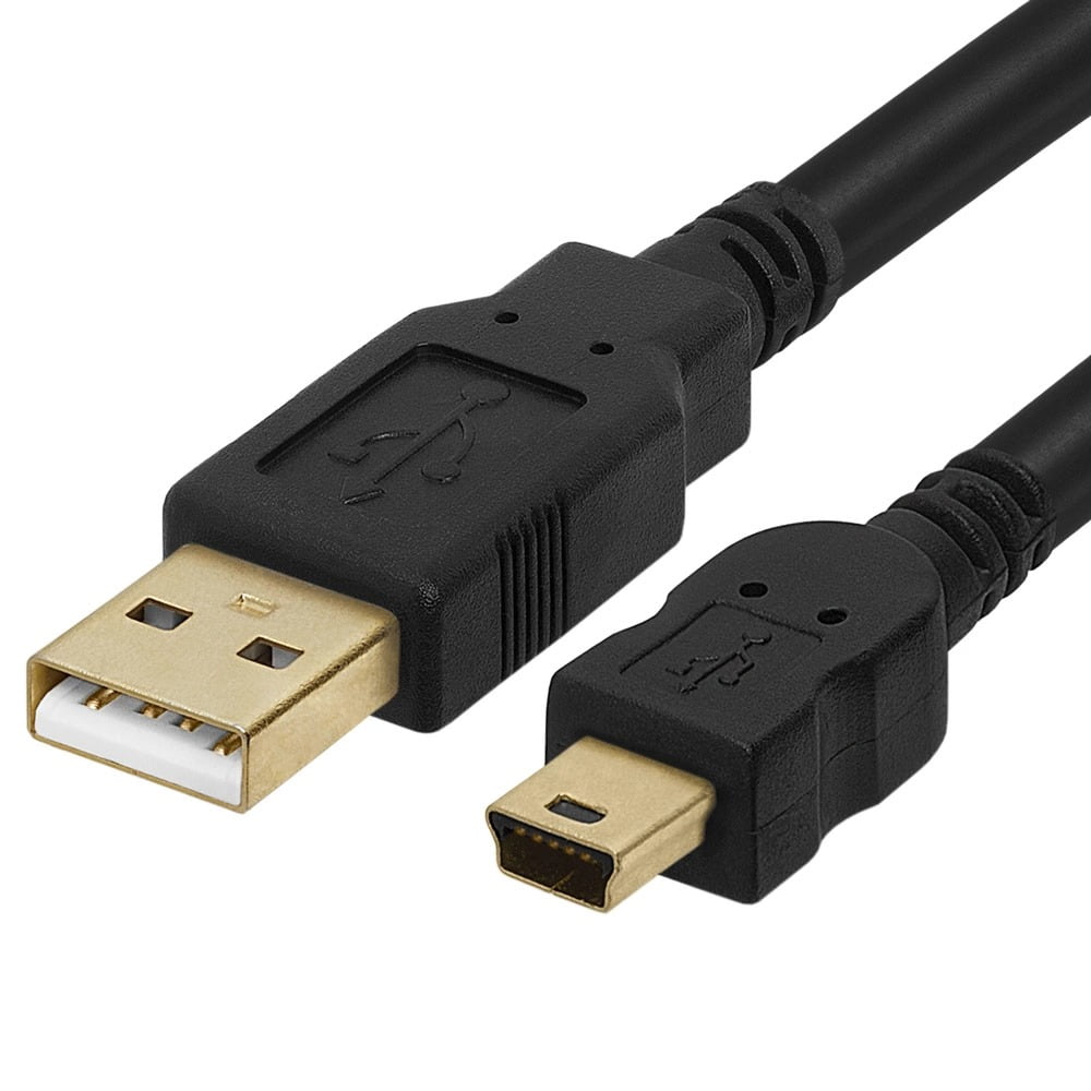 USB2.0 A Right Left Male Plug to Mini B 5P Male Plug Data M/M Adapter Cable Cord 