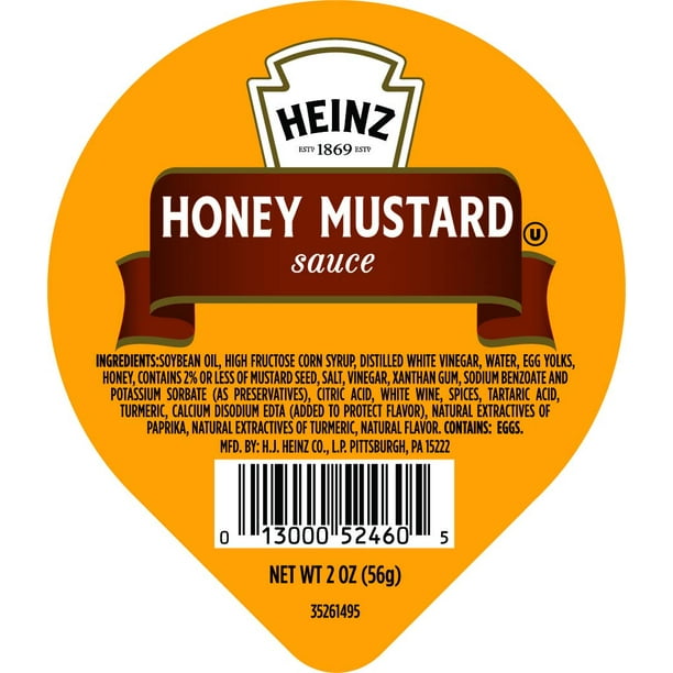 Heinz Honey Mustard (2oz Packets, Pack of 60)